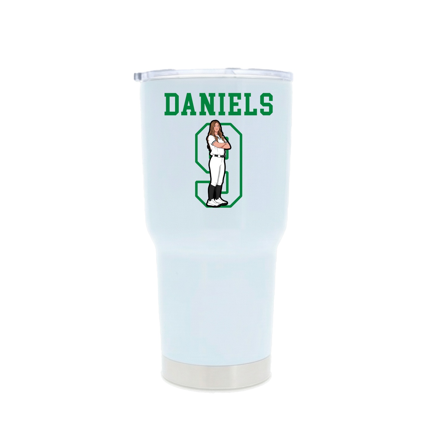 30oz Stainless Steel Tumbler — Shirsey in White