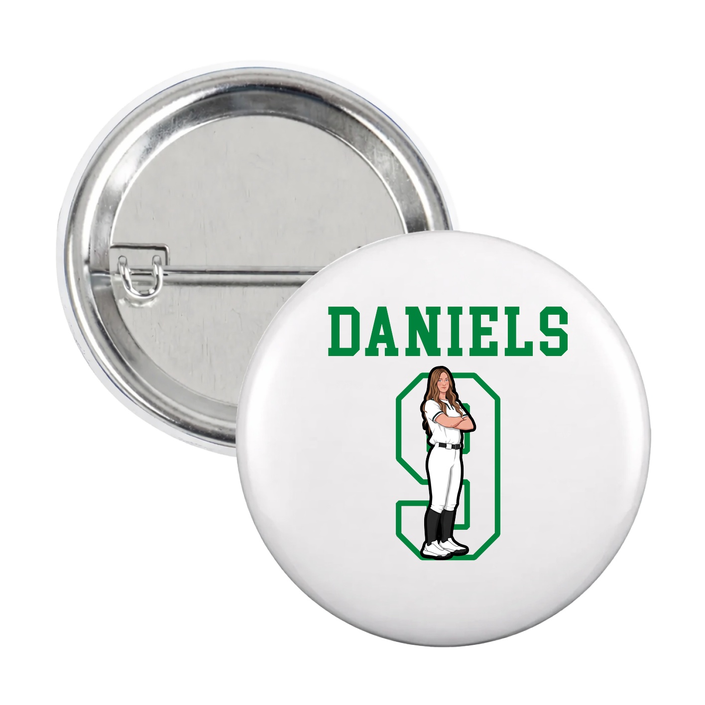 Game Day Button — Shirsey in White