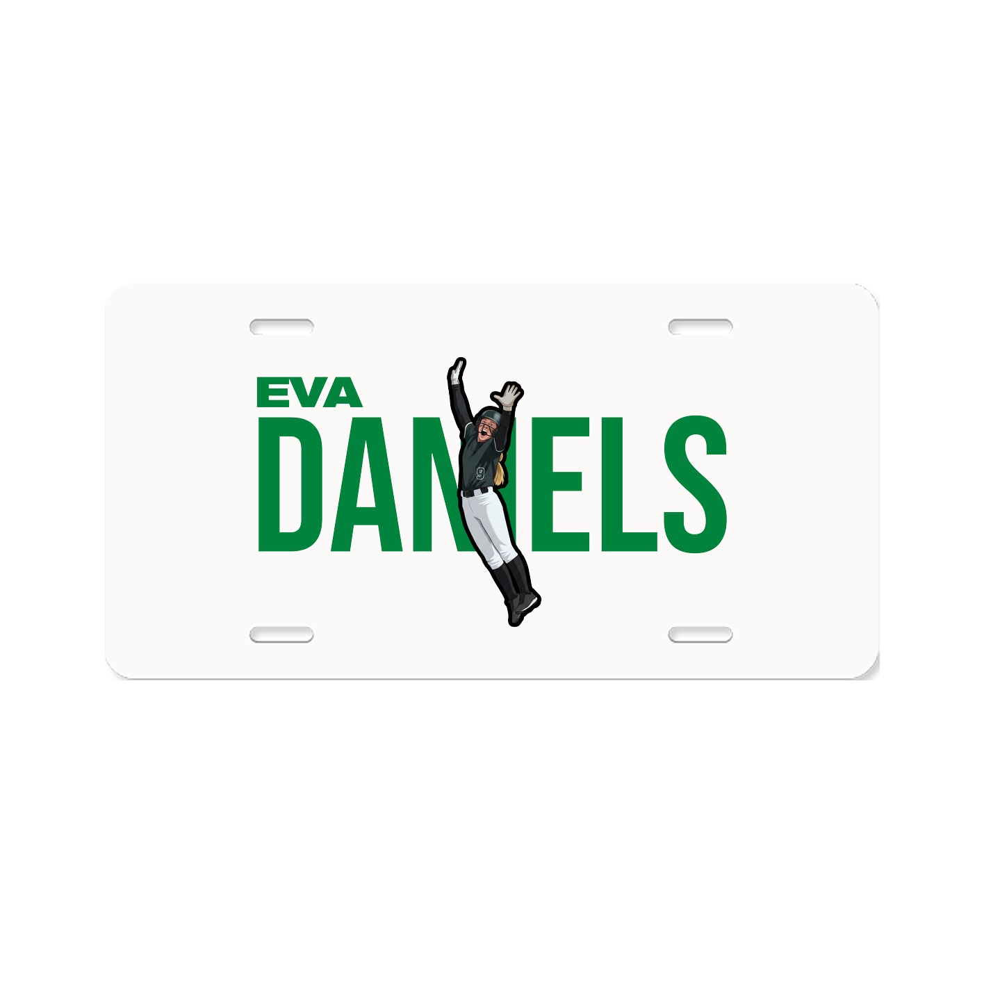 License Plate — Player Name in Classic