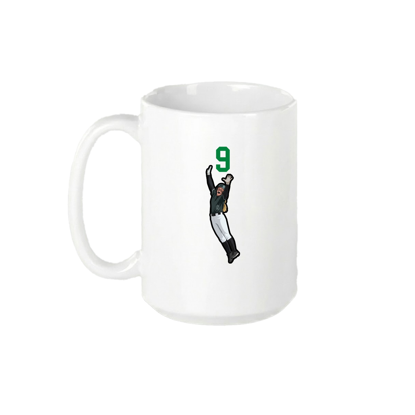 15oz Coffee Mug — Number Top in White