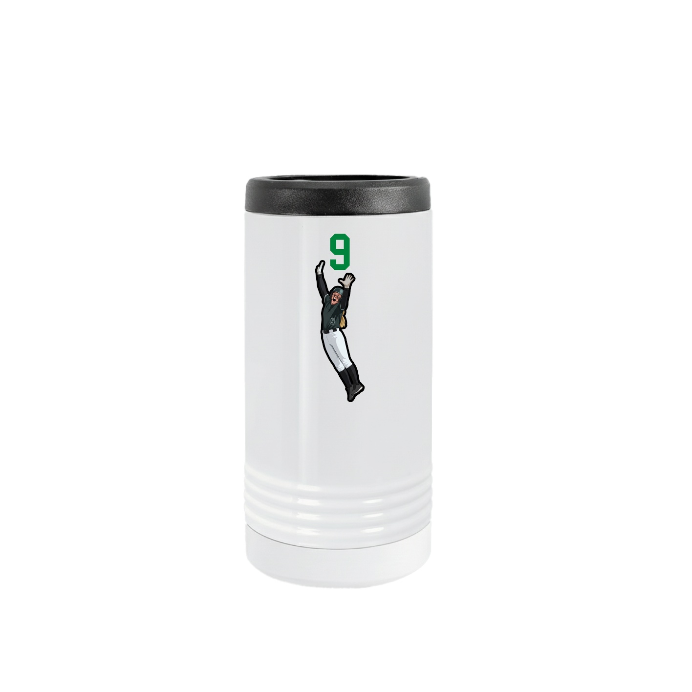 Slim Beverage Holder — Number Top in White