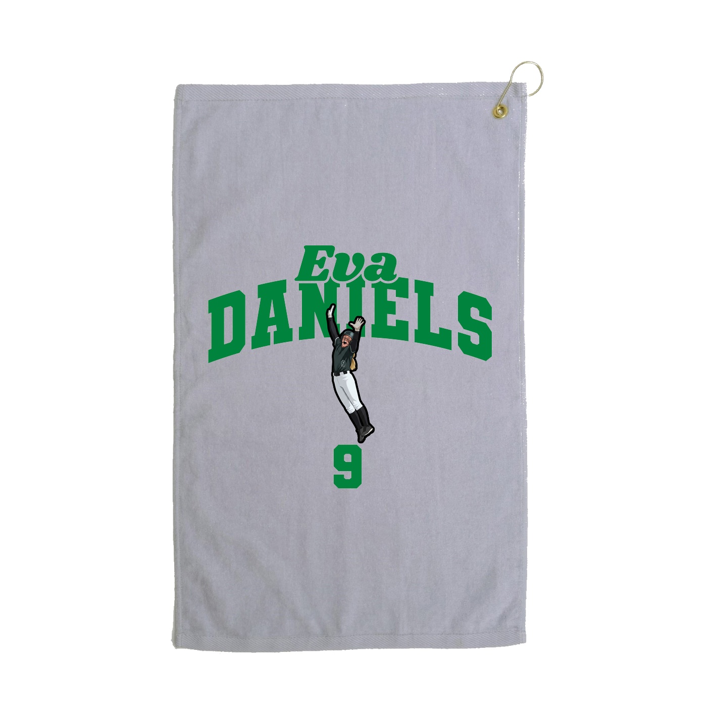 Golf Towel — Signature Arch in Grey