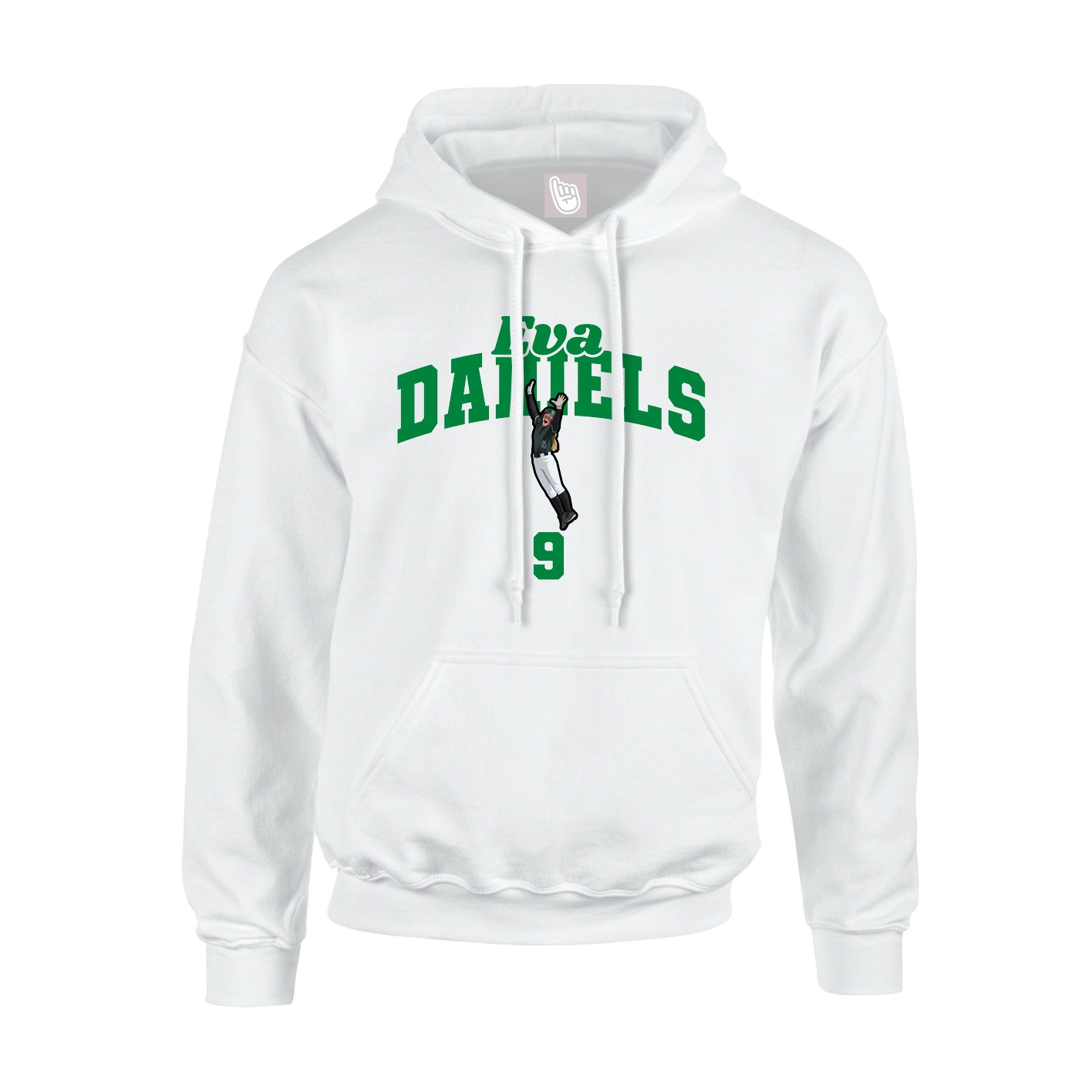 Hoodie — Signature Arch in White