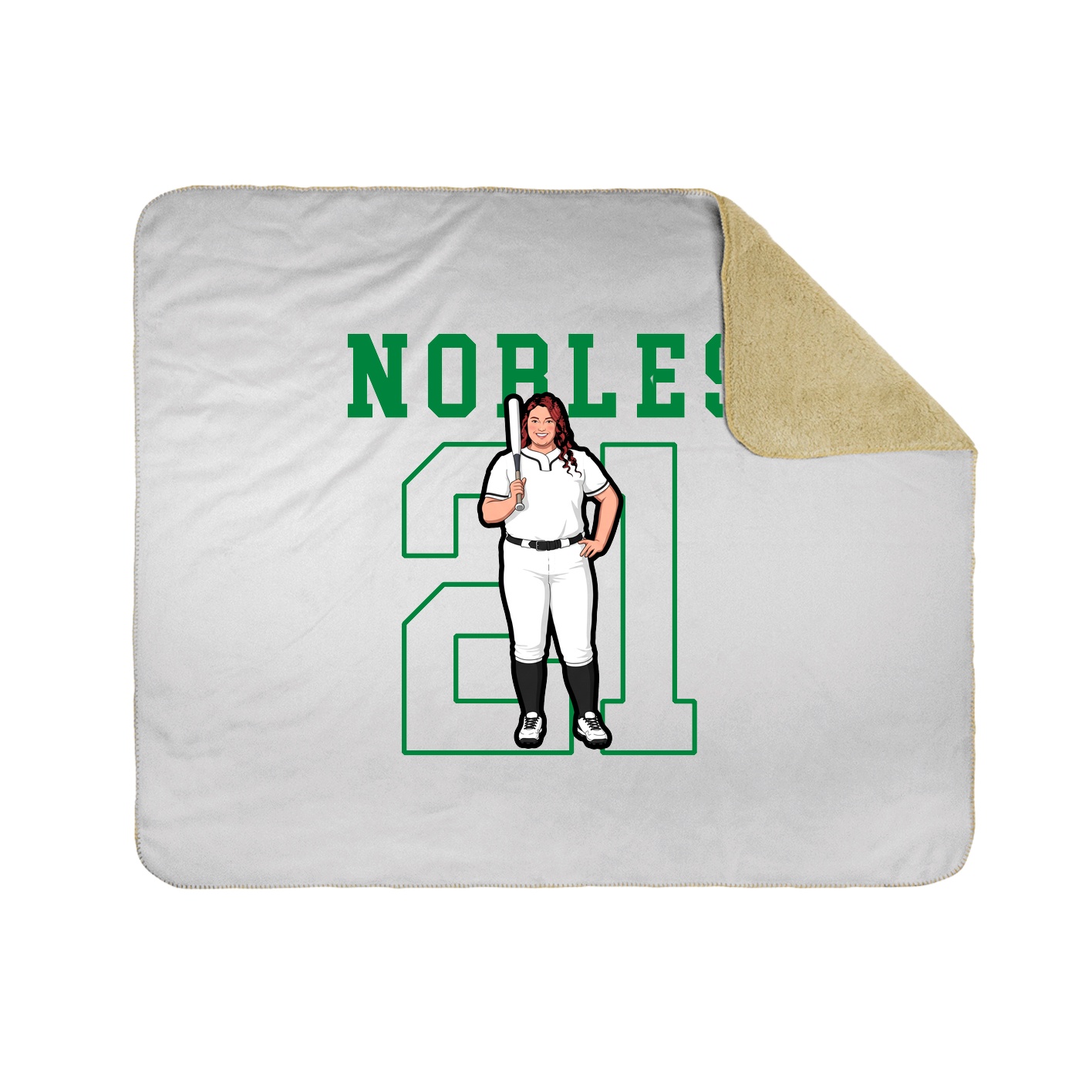 50x60 Sherpa Lined Throw Blanket