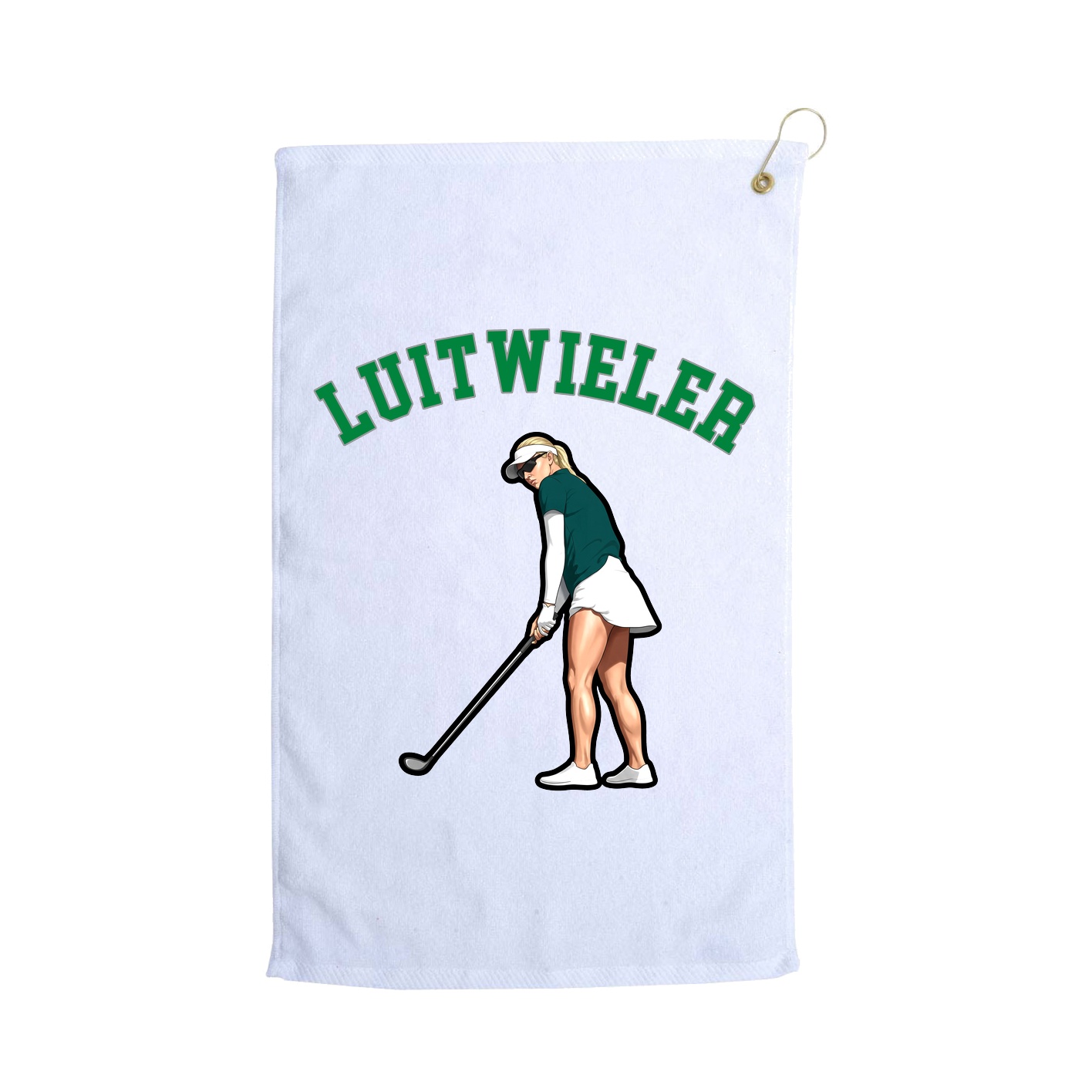 Golf Towel — Shirsey Arch in White