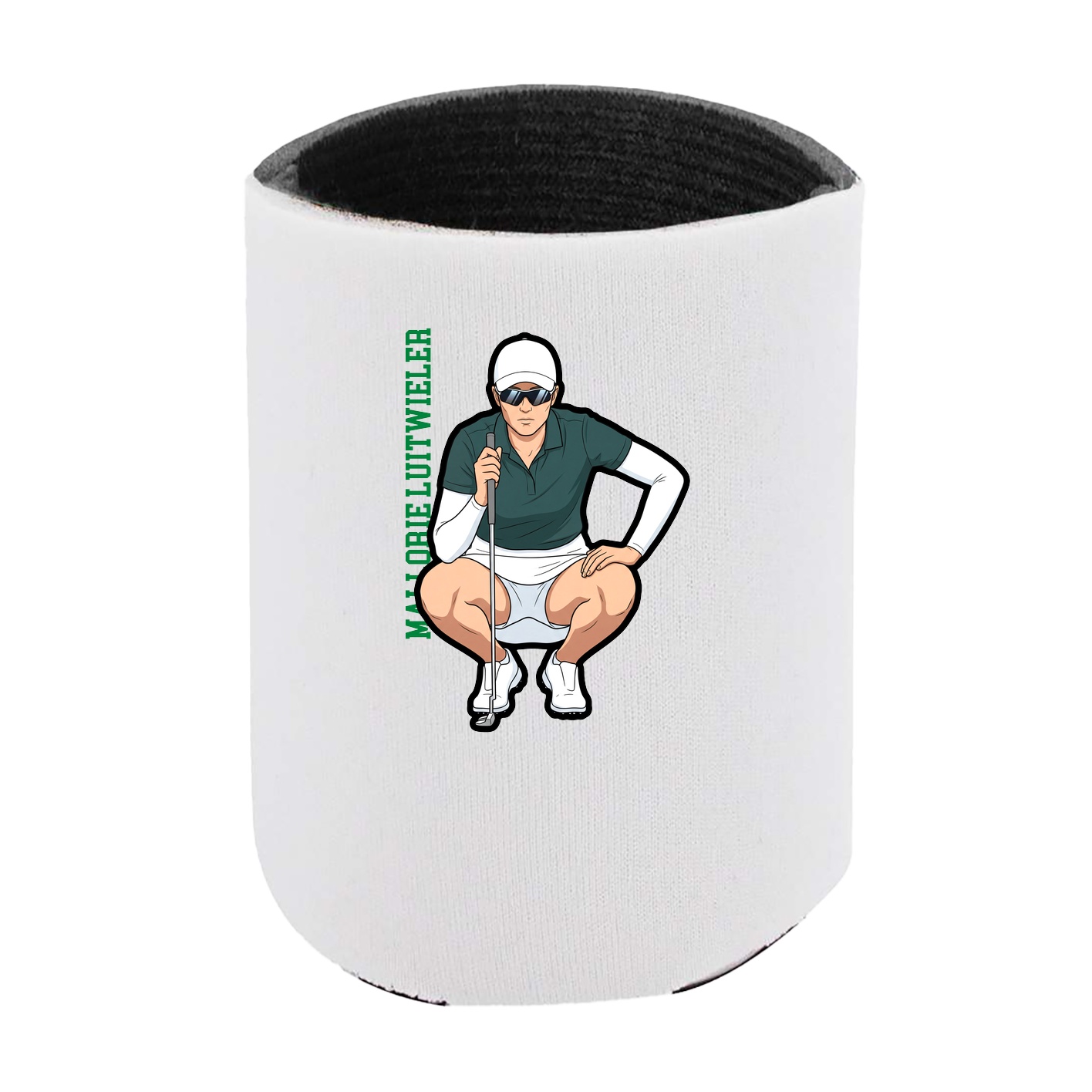 Can Holder — Name Vertical in White