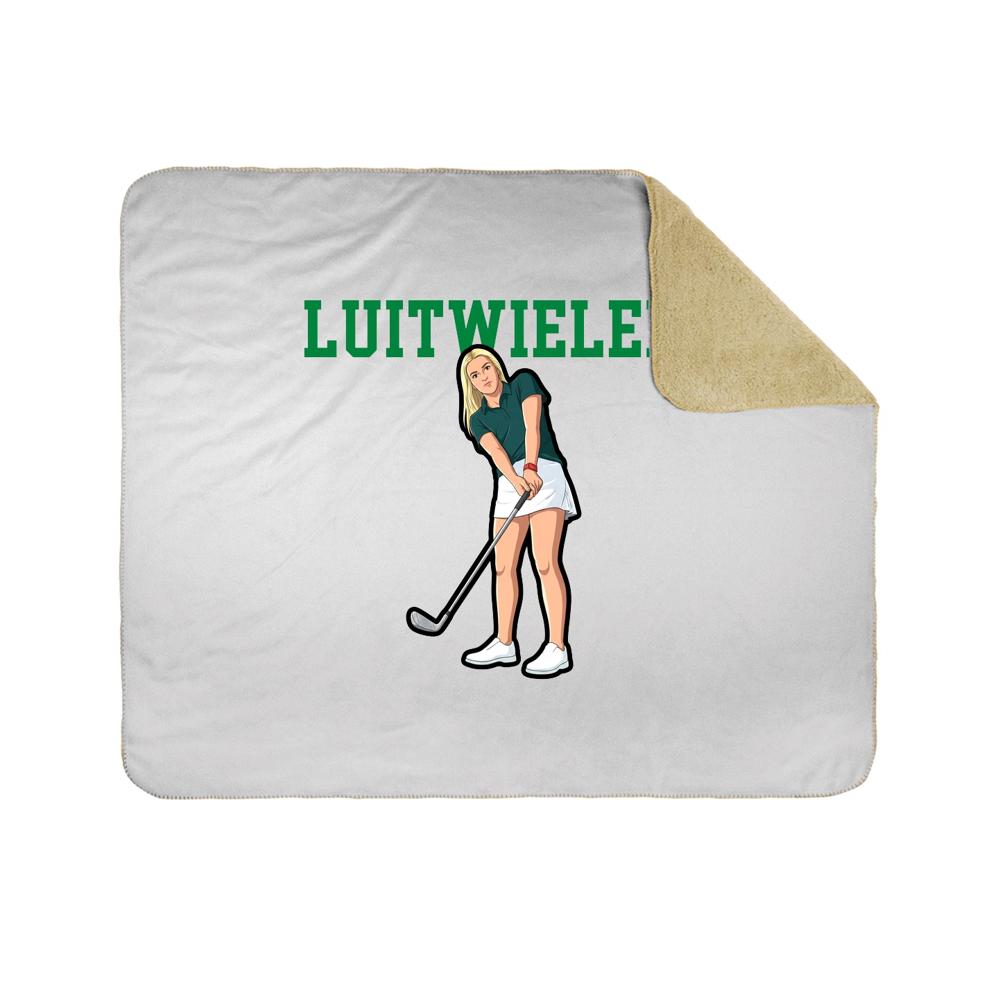 Throw Blanket — Shirsey in White