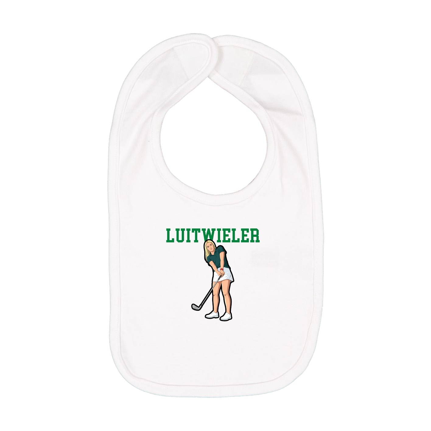 Infant Bib — Shirsey in White