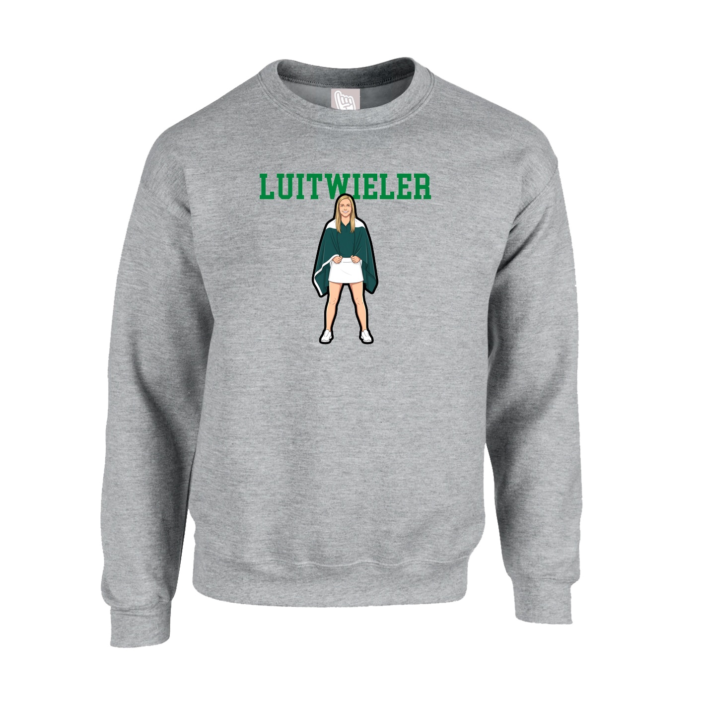 Fleece Crew — Shirsey in Grey