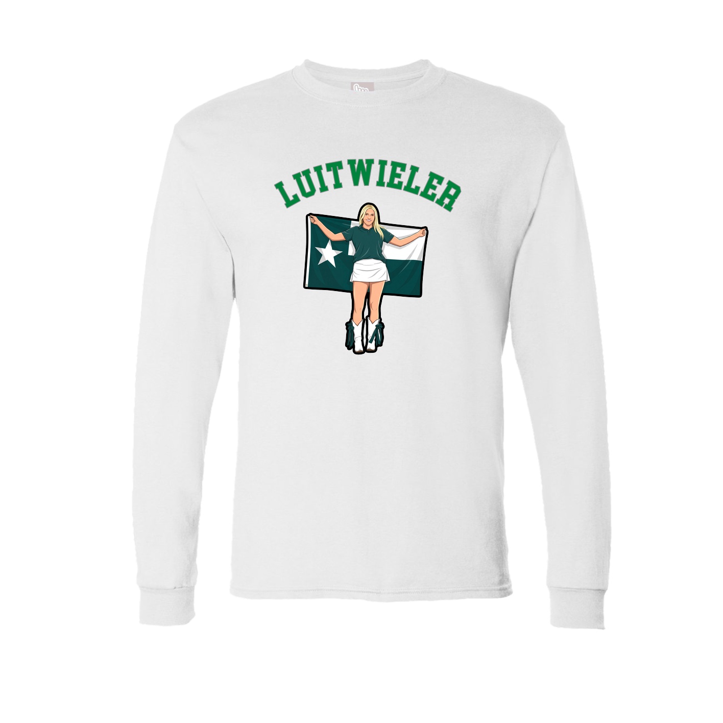 Long Sleeve Tee — Shirsey Arch in White