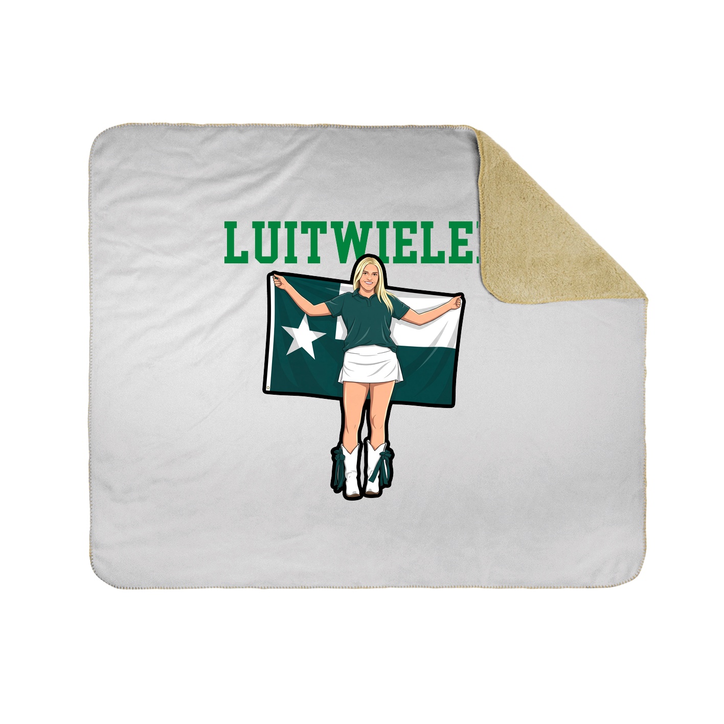 Throw Blanket — Shirsey in White