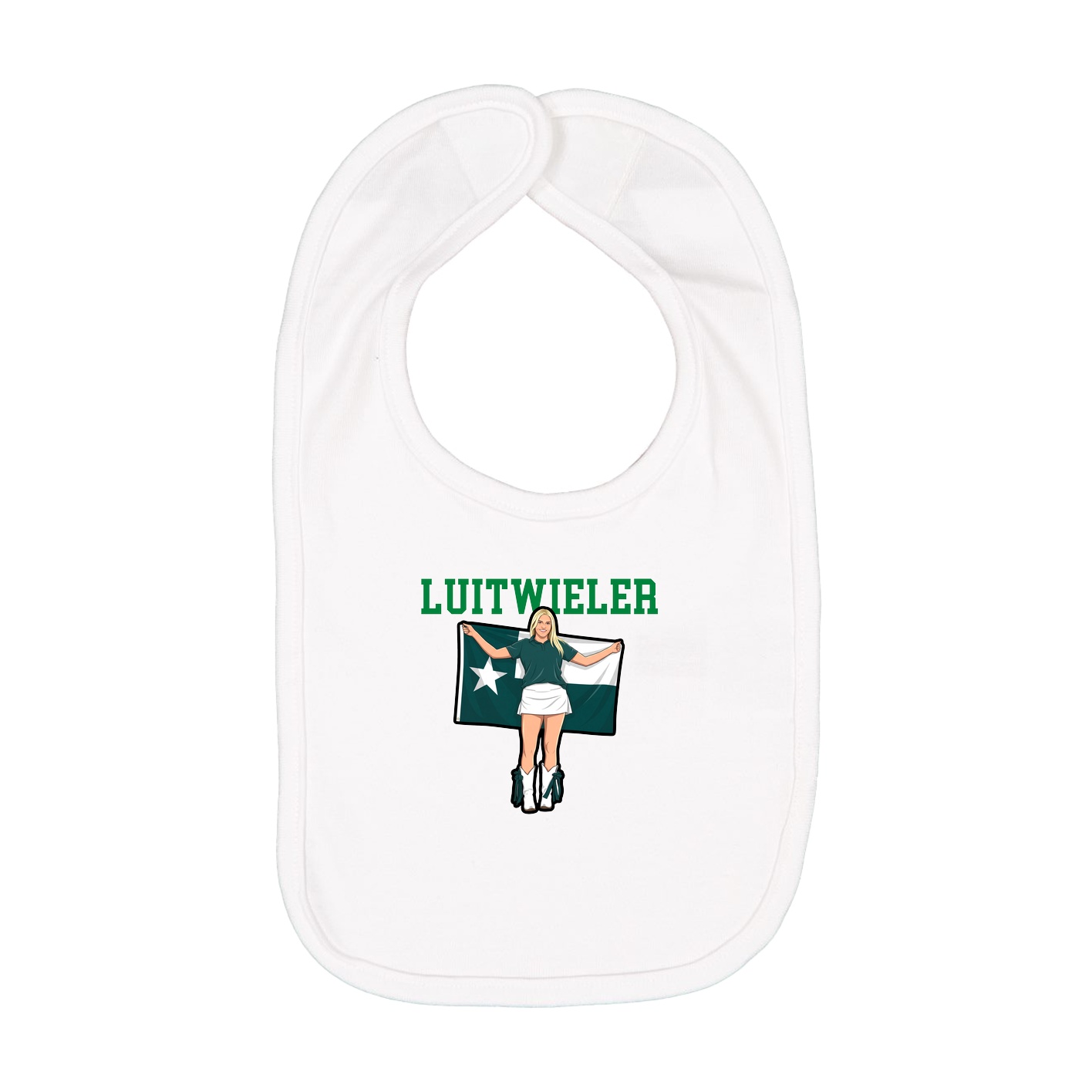 Infant Bib — Shirsey in White