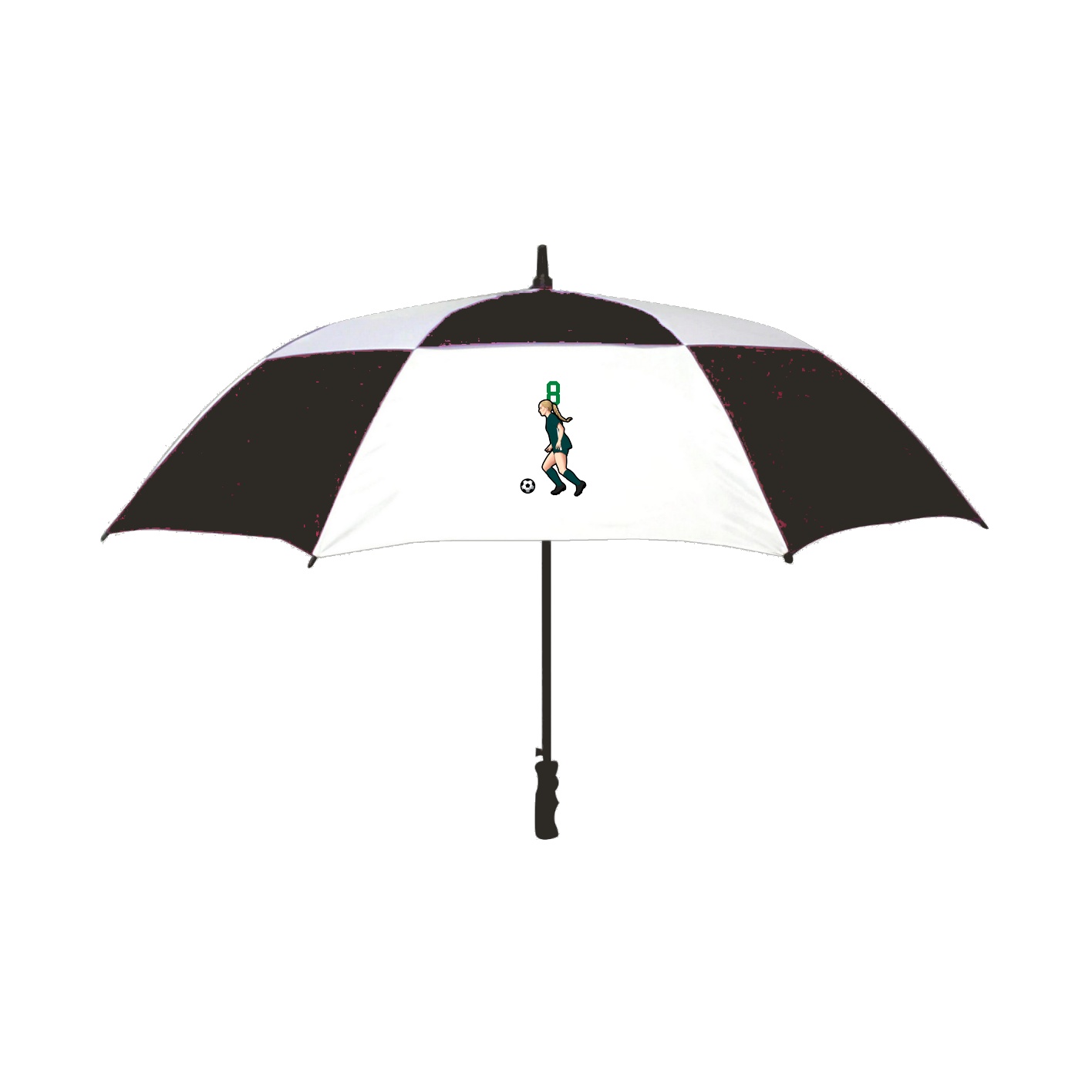 Golf Umbrella — Number Top in Black