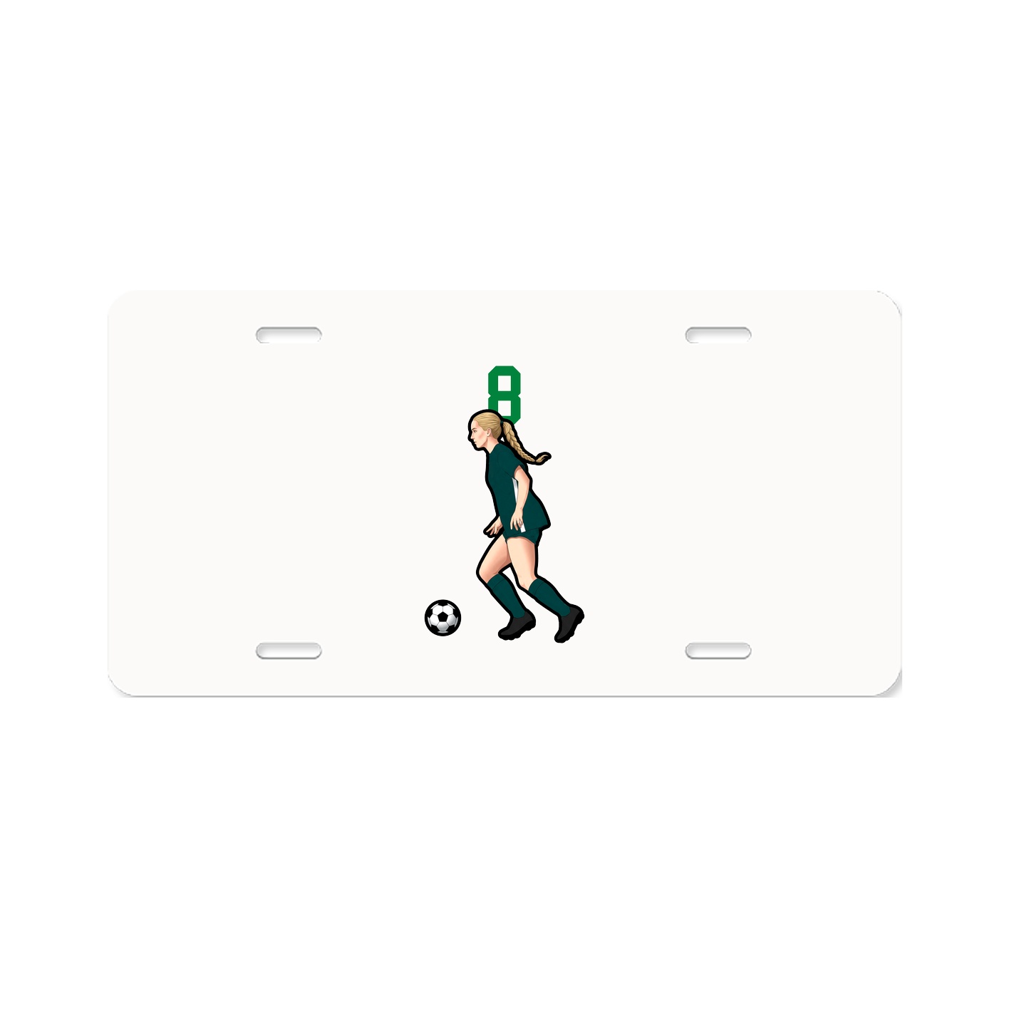 License Plate — Number Top in Classic
