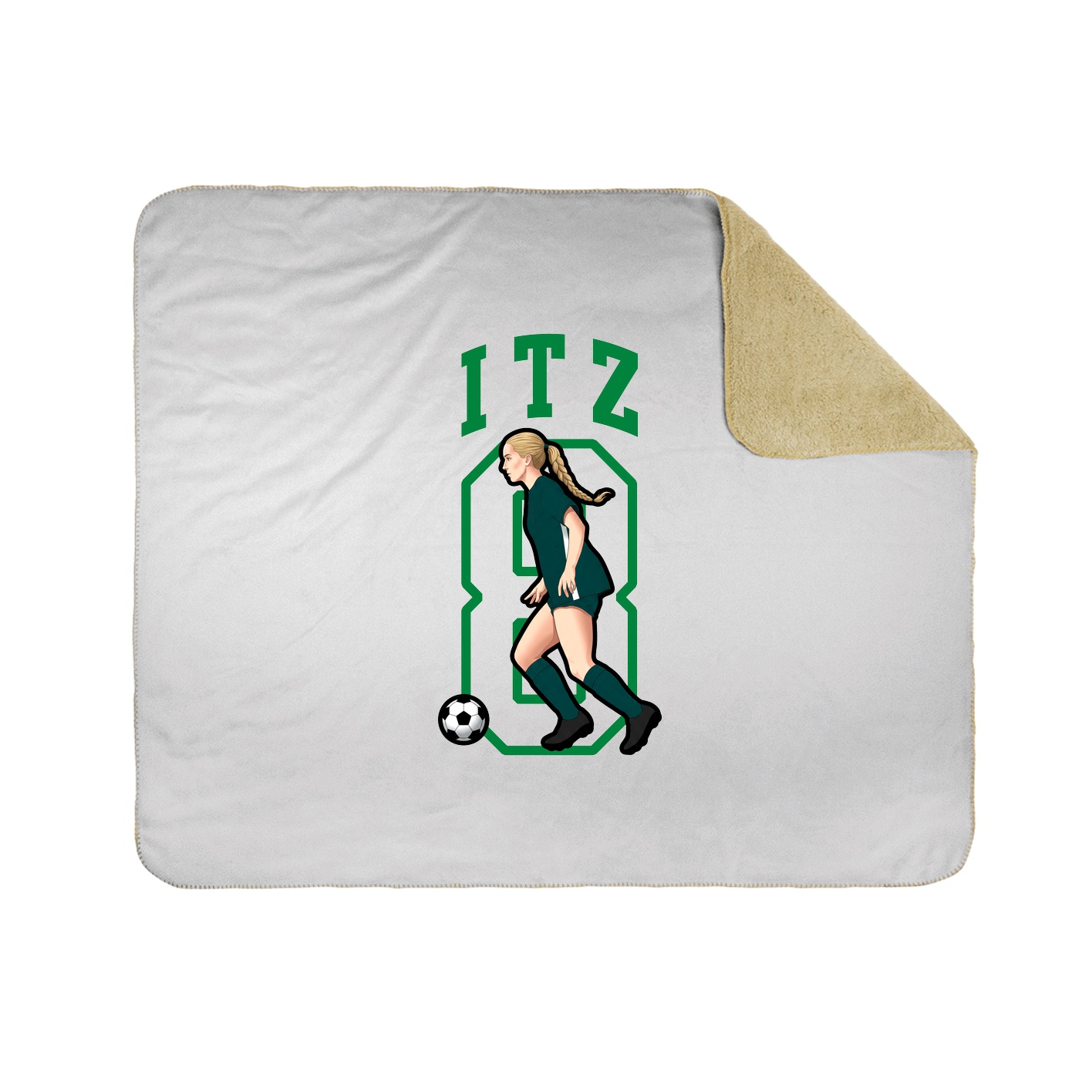 Throw Blanket — Shirsey in White