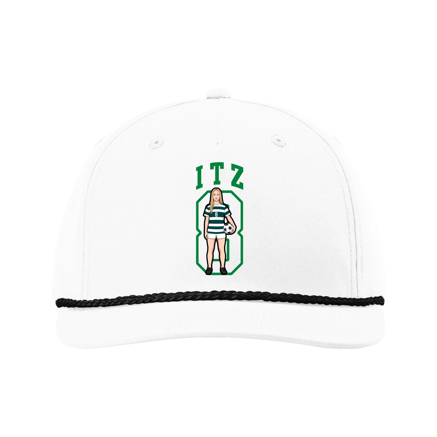 Five-Panel Classic Rope Cap — Shirsey in White