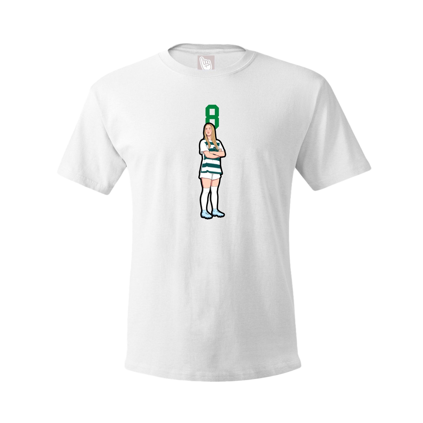 Tee — Number Top in White