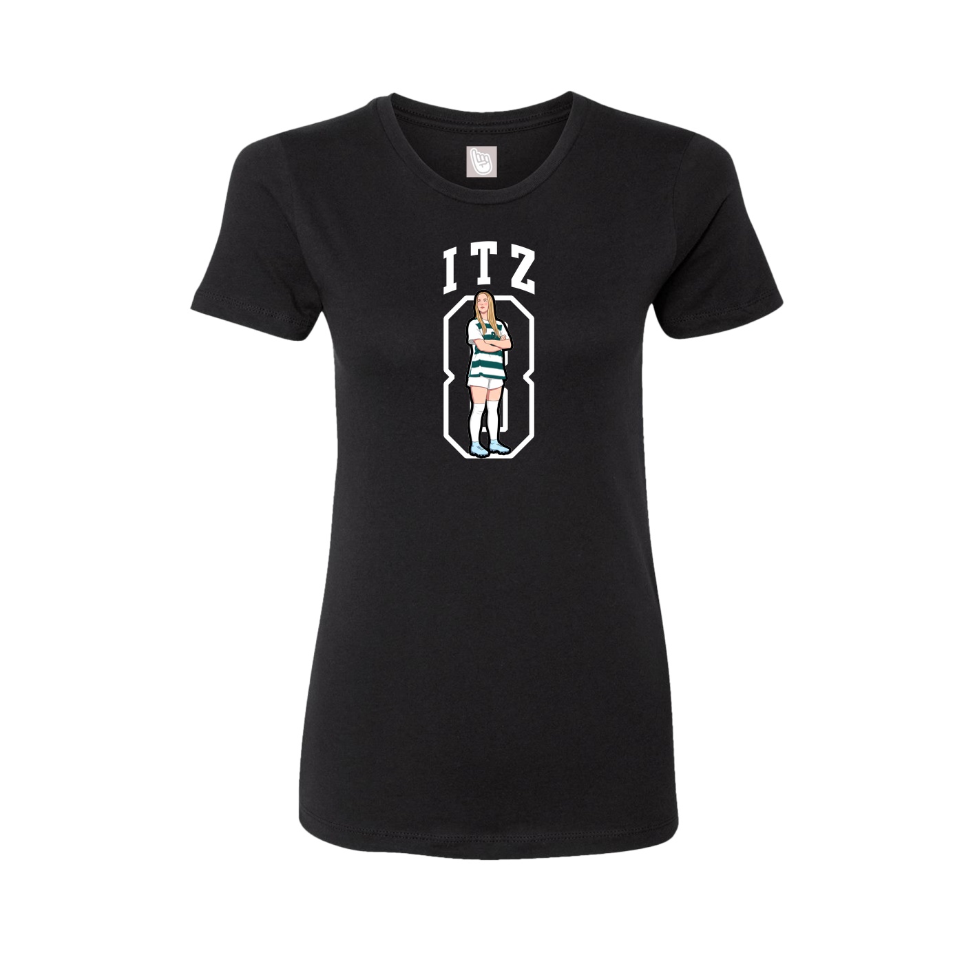 Fitted Women's Tee — Shirsey in Black