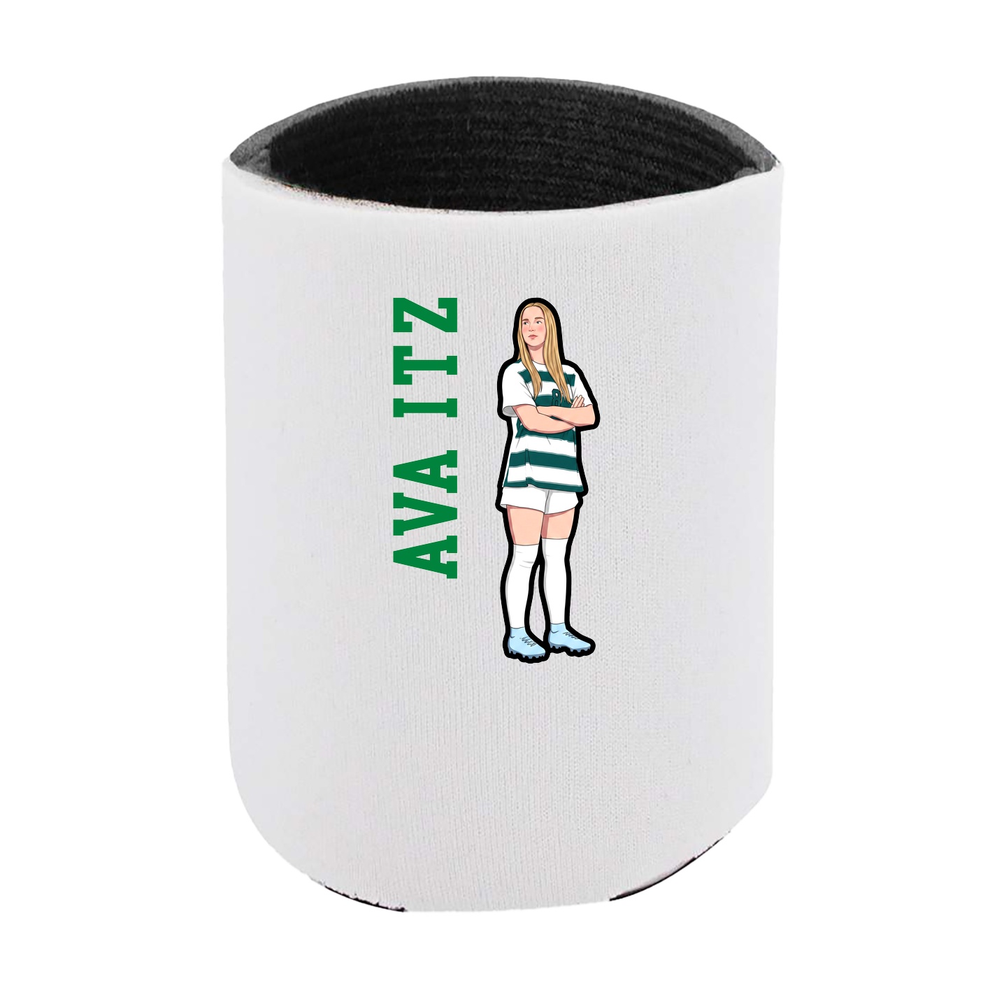 Can Holder — Name Vertical in White
