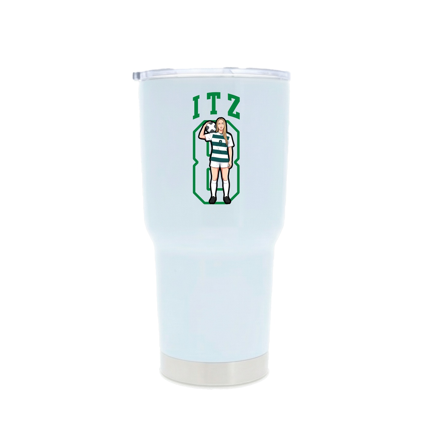 30oz Stainless Steel Tumbler — Shirsey in White