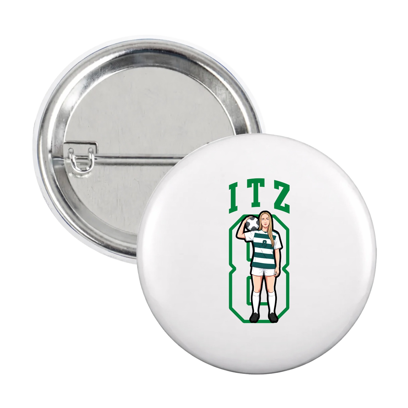 Game Day Button — Shirsey in White