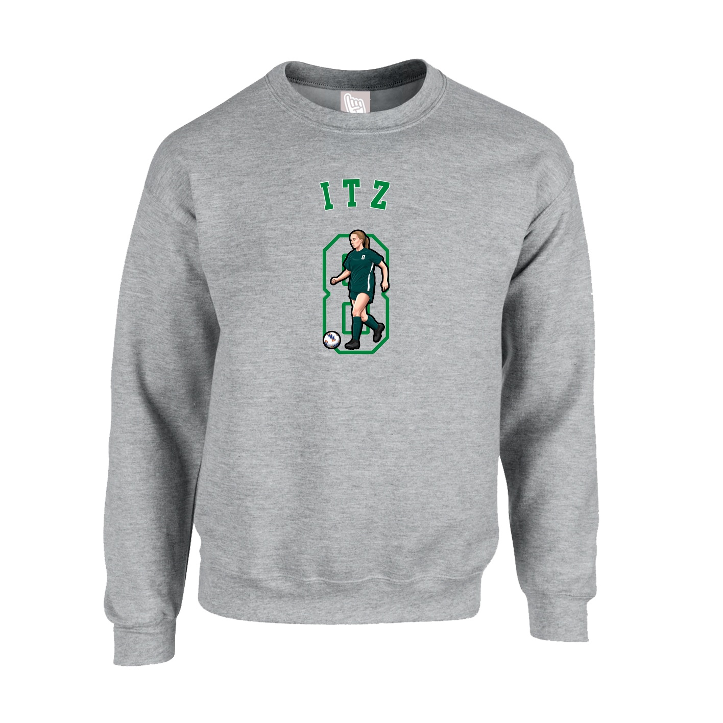 Fleece Crew — Shirsey Arch in Grey