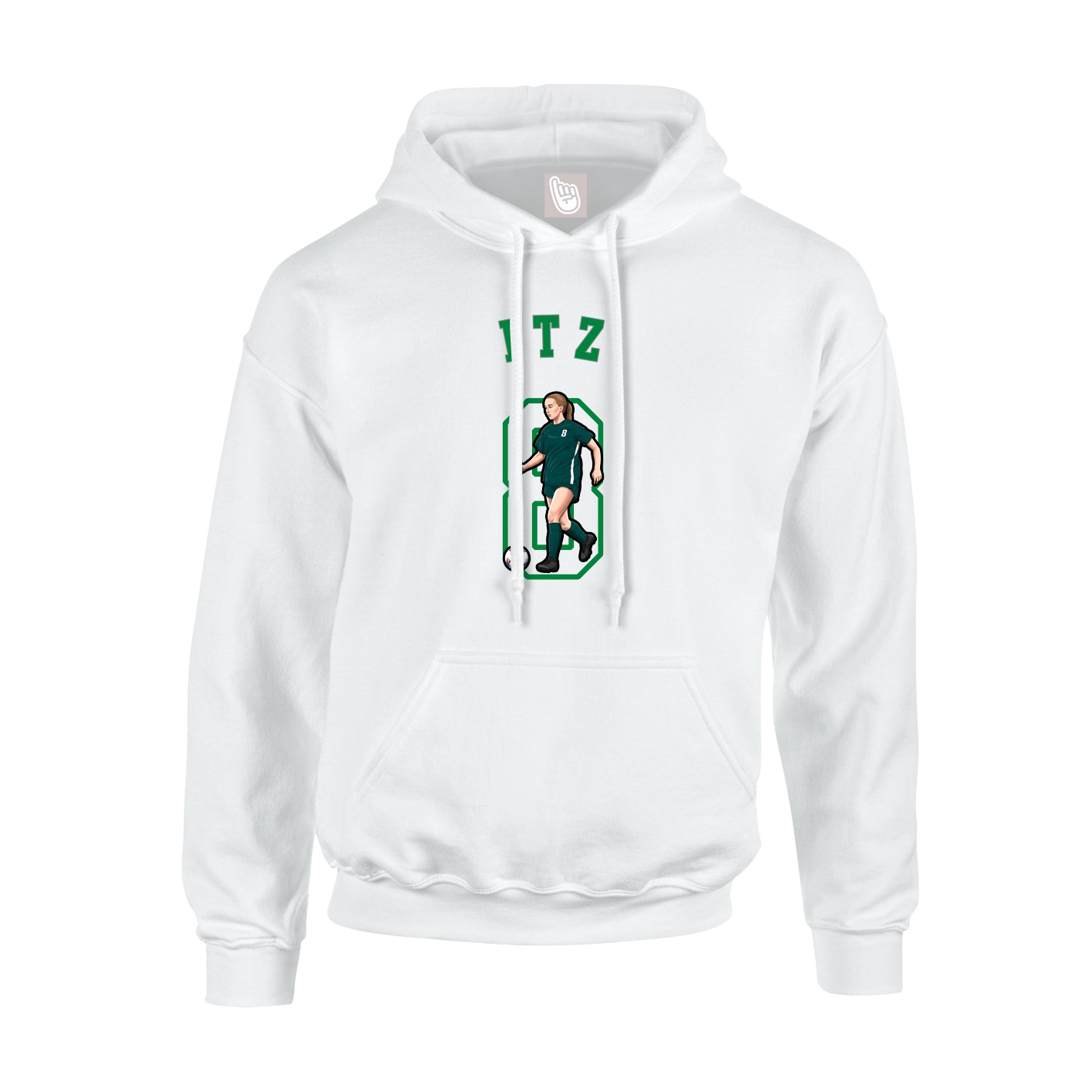 Youth Hoodie — Shirsey Arch in White