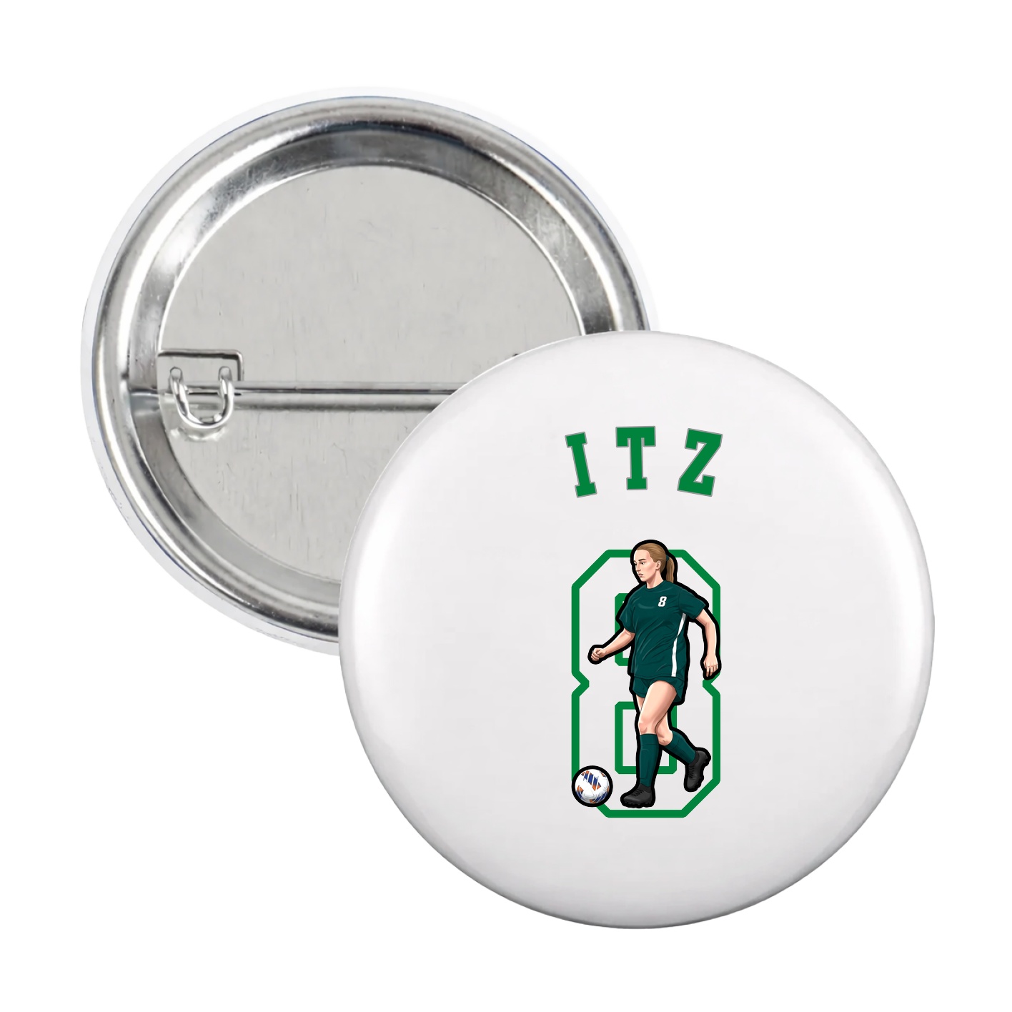 Game Day Button — Shirsey Arch in White