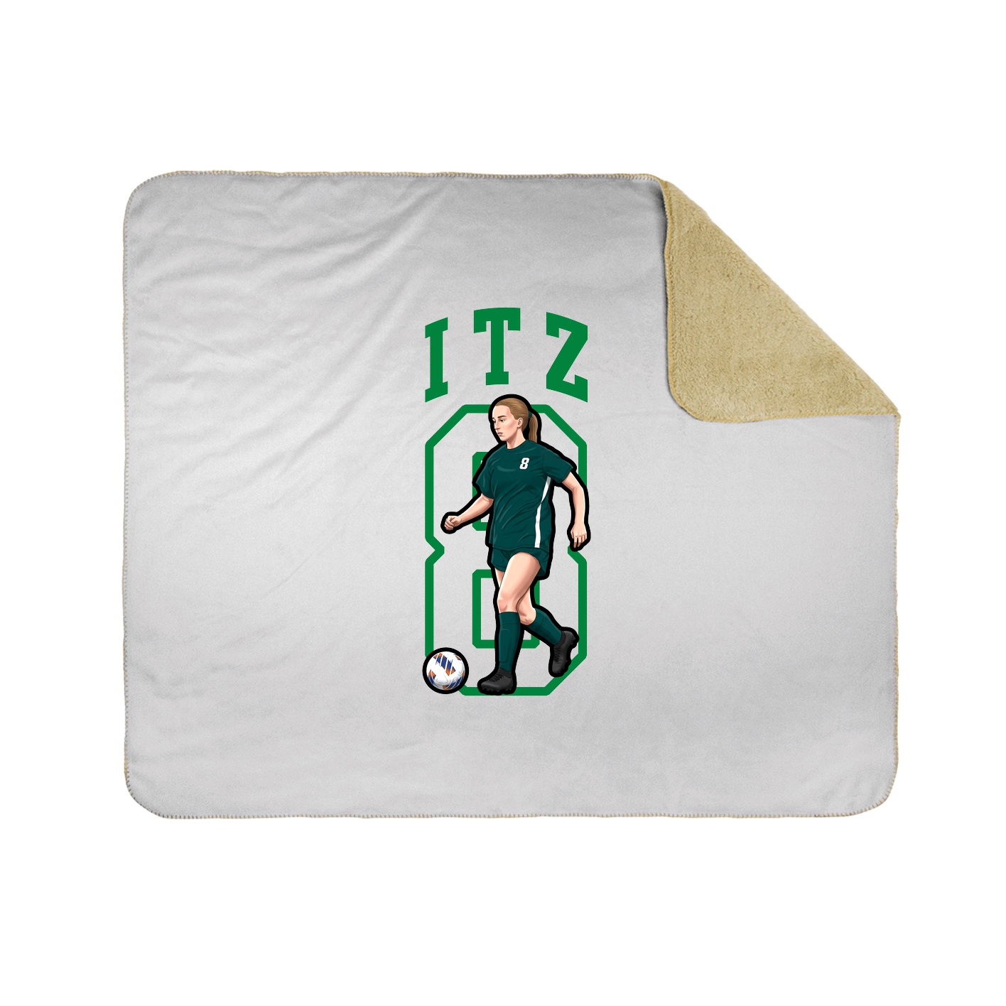 Throw Blanket — Shirsey in White
