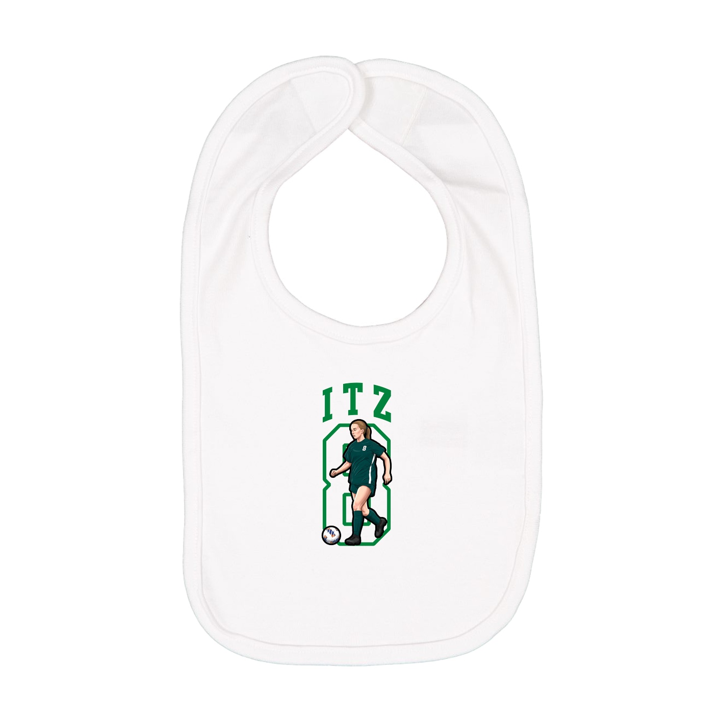 Infant Bib — Shirsey in White
