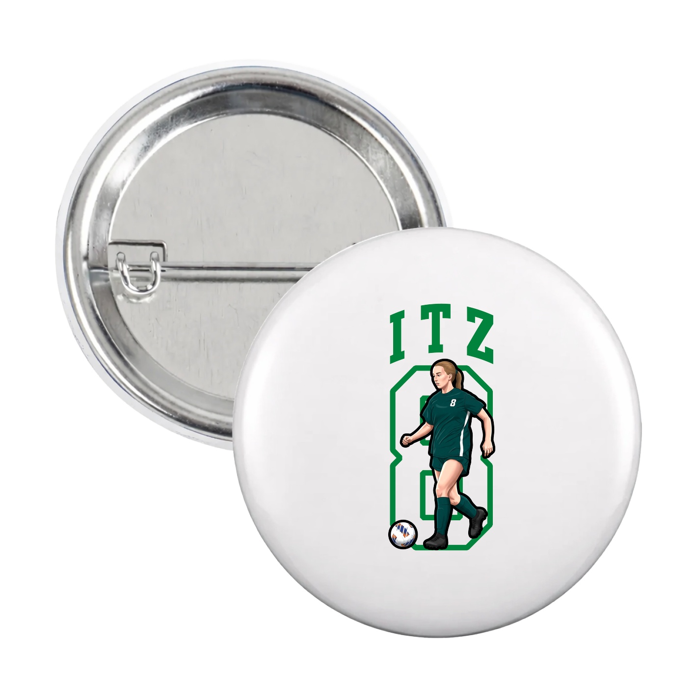 Game Day Button — Shirsey in White