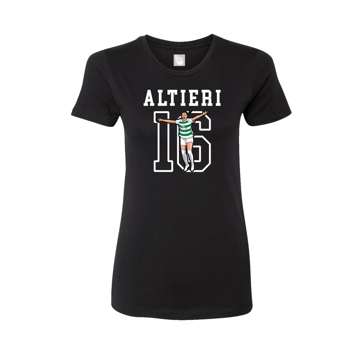 Fitted Women's Tee — Shirsey in Black