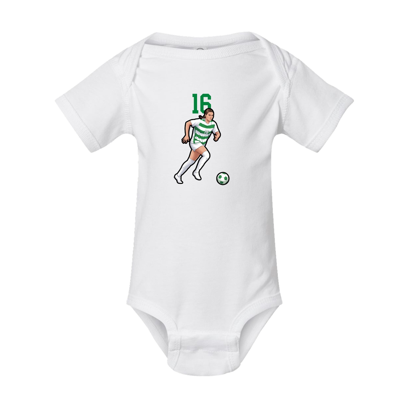 Baby Onesie — Number Top in White