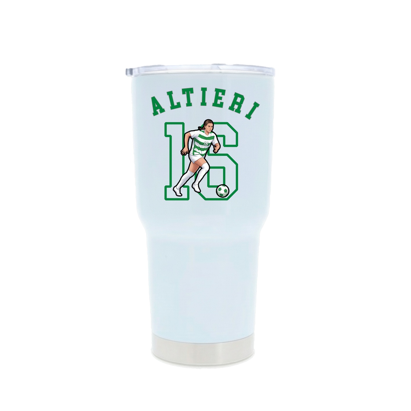 30oz Stainless Steel Tumbler — Shirsey Arch in White