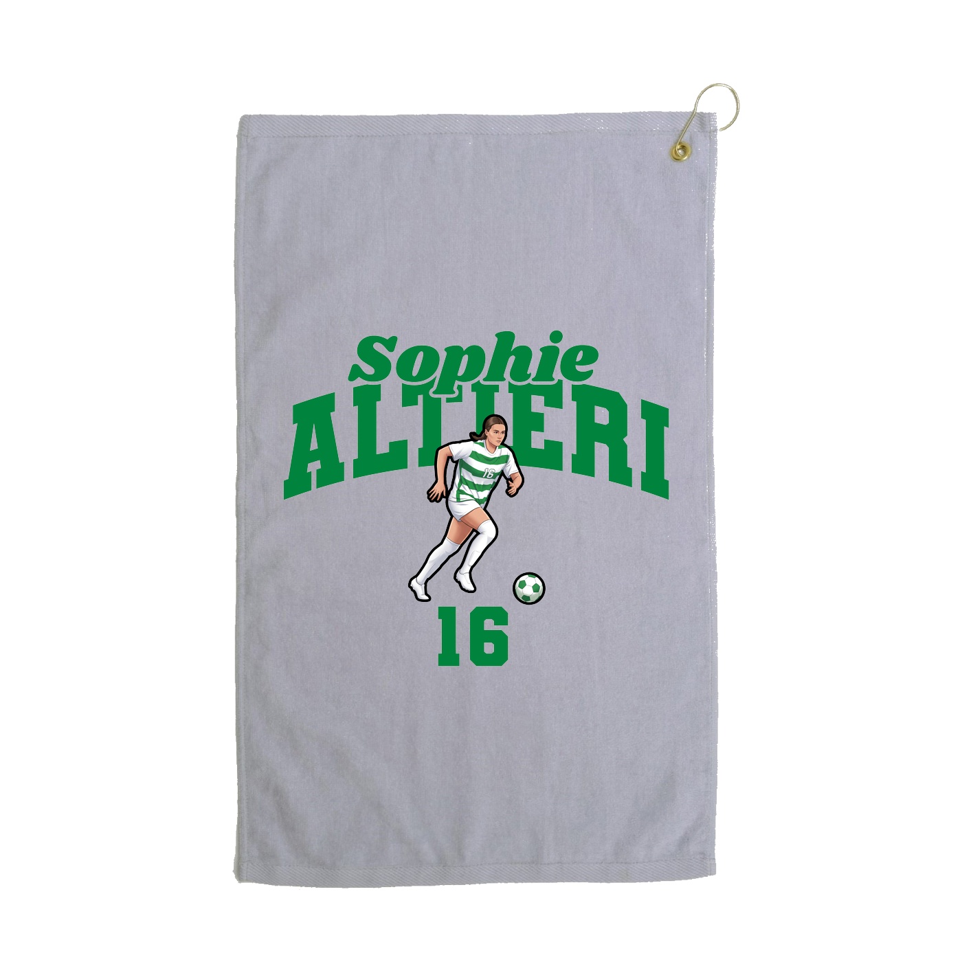 Golf Towel — Signature Arch in Grey