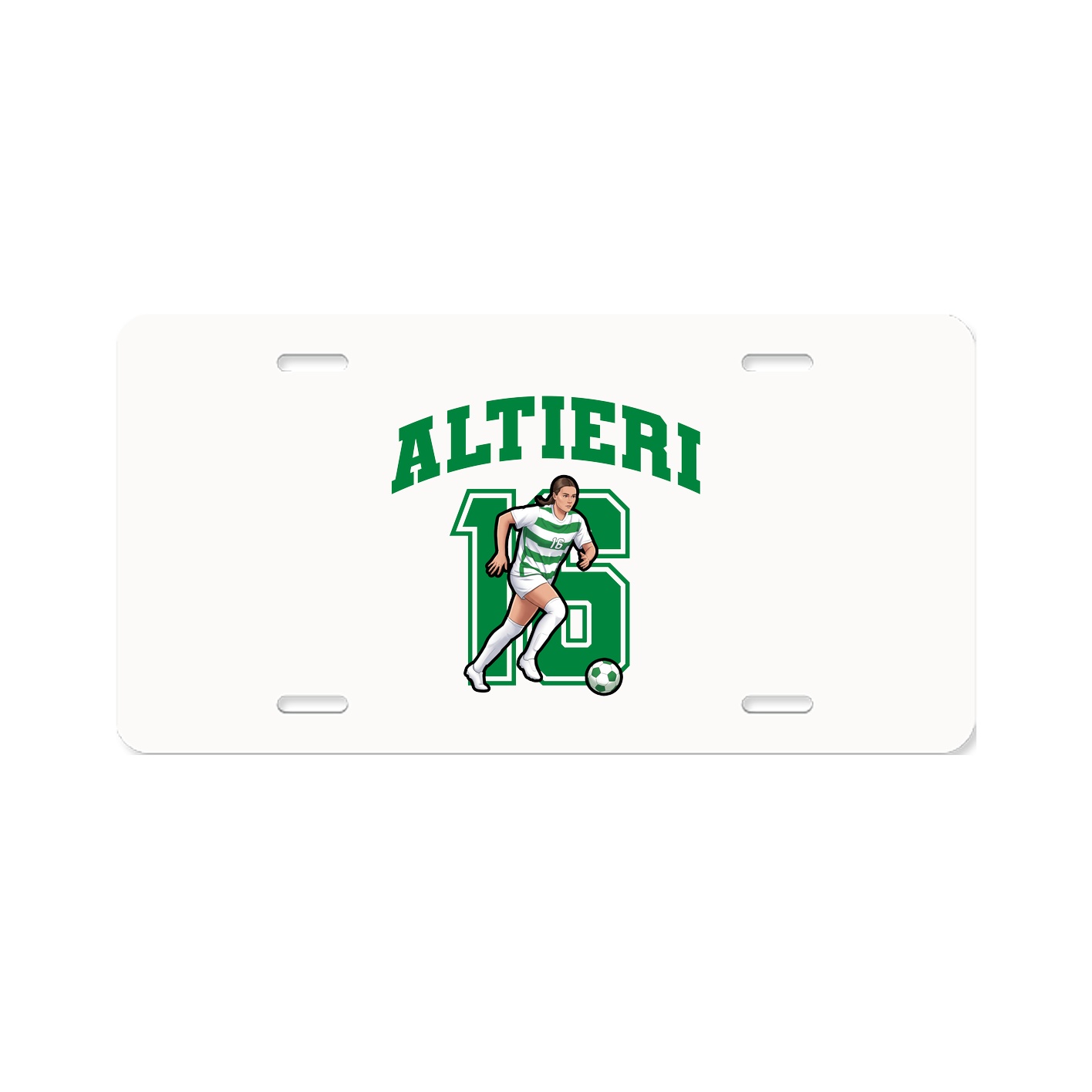 License Plate — Number in Classic