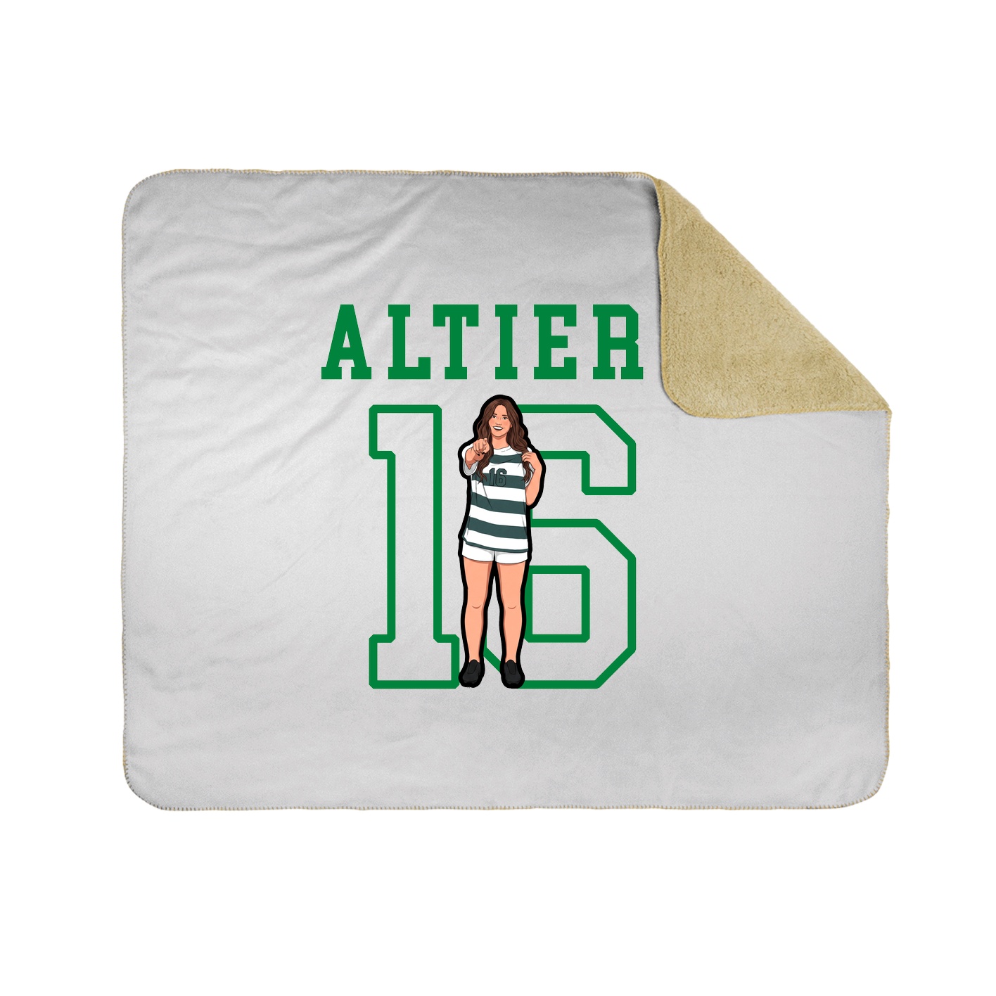 Throw Blanket — Shirsey in White