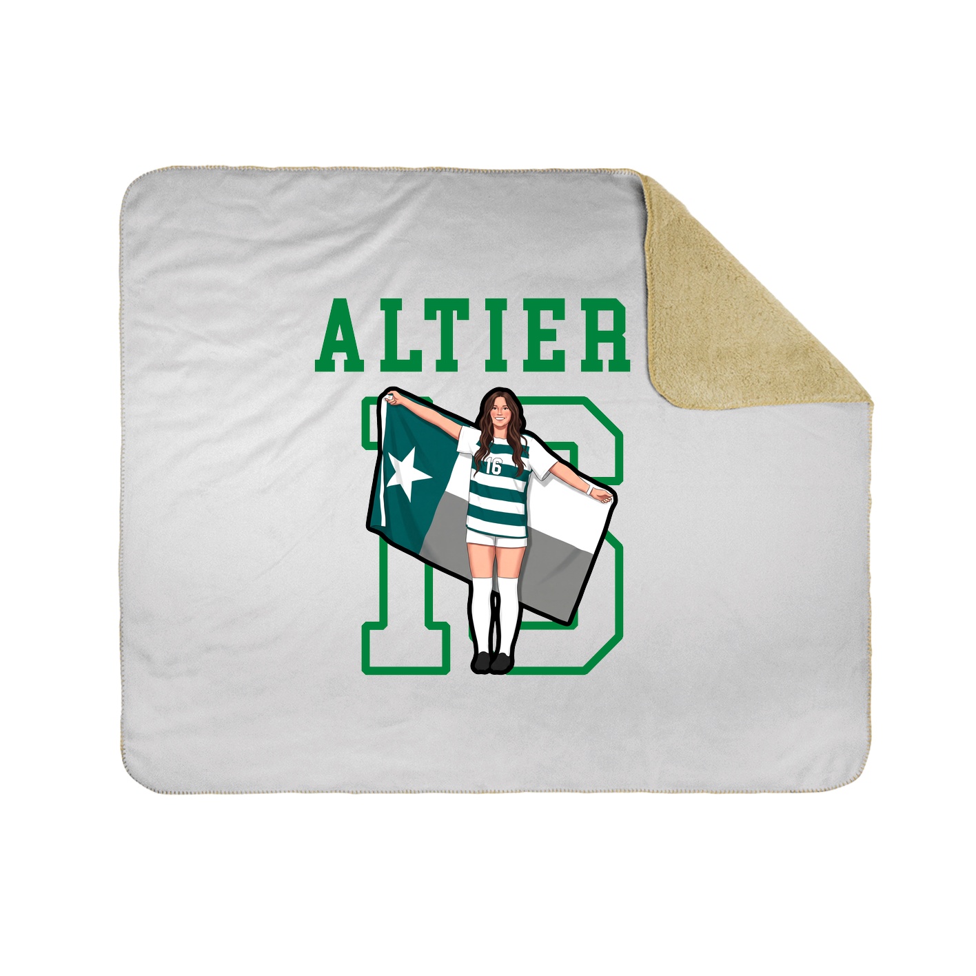 Throw Blanket — Shirsey in White