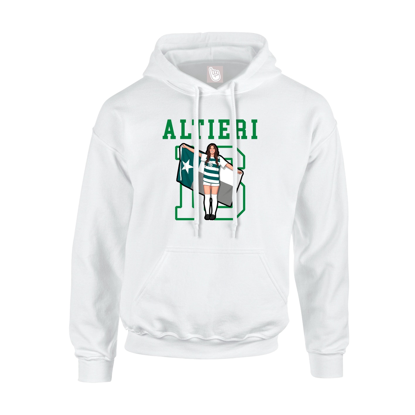 Hoodie — Shirsey in White