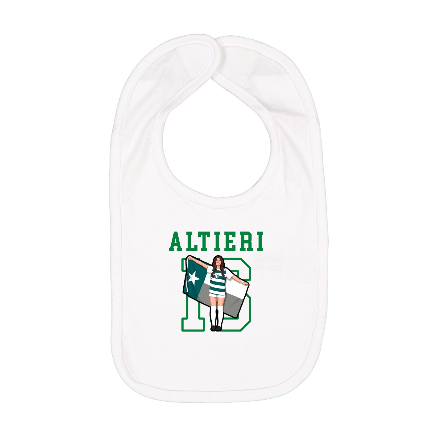Infant Bib — Shirsey in White
