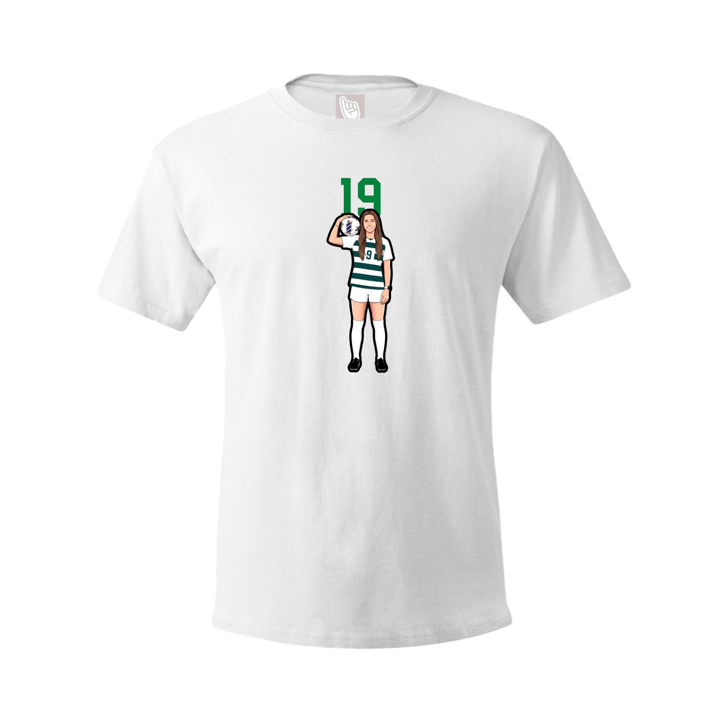 Tee — Number Top in White