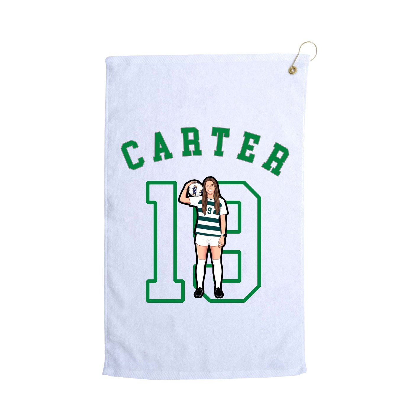 Golf Towel — Shirsey Arch in White