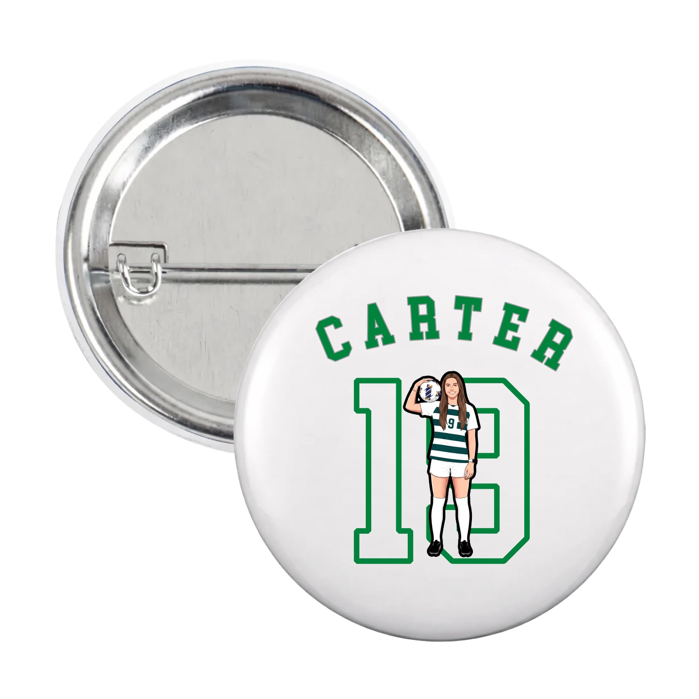 Game Day Button — Shirsey Arch in White