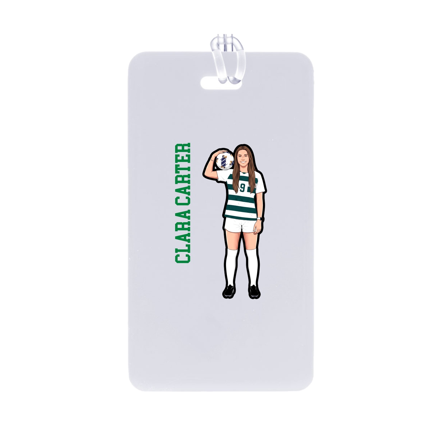 Bag Tag — Name Vertical in Classic