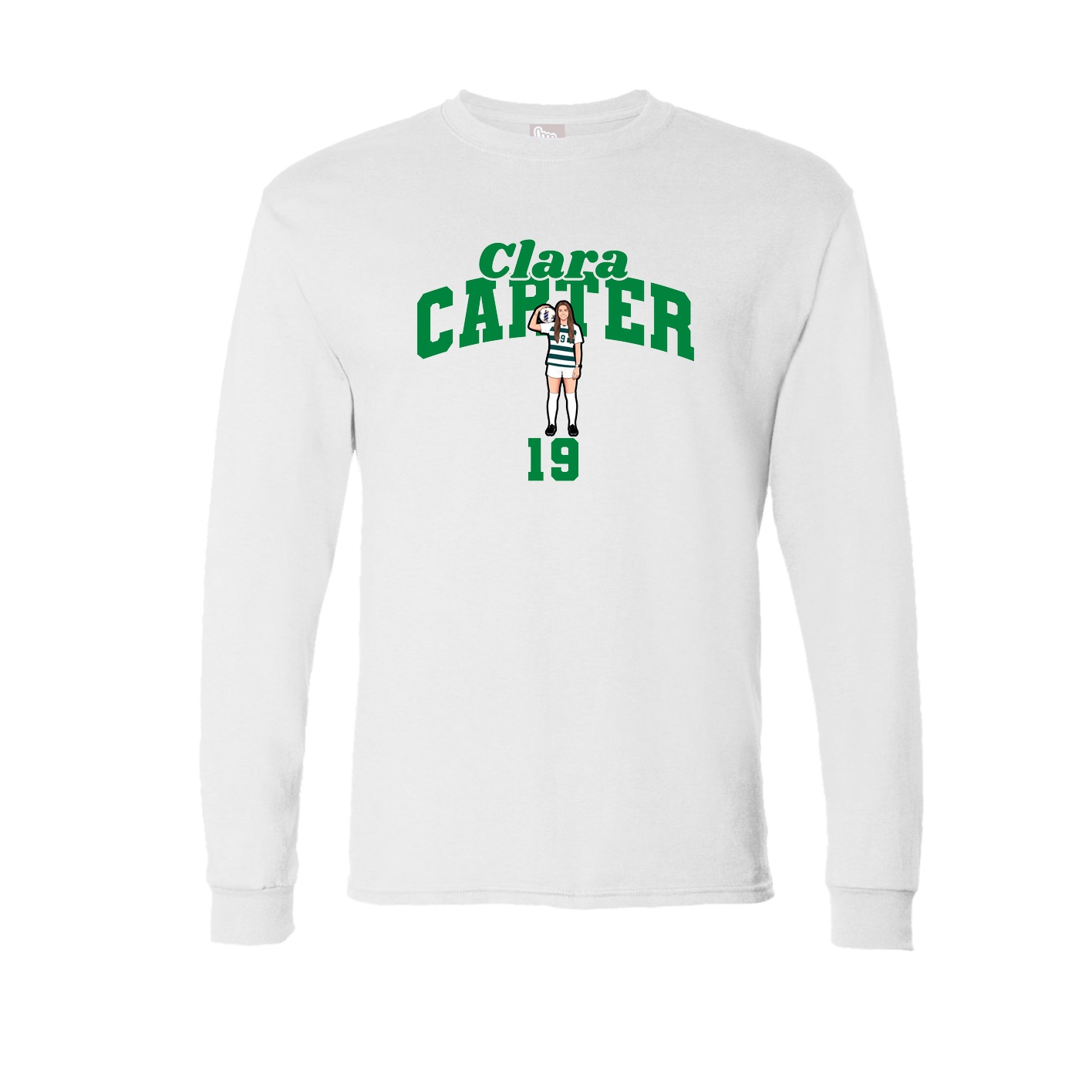 Long Sleeve Tee — Signature Arch in White