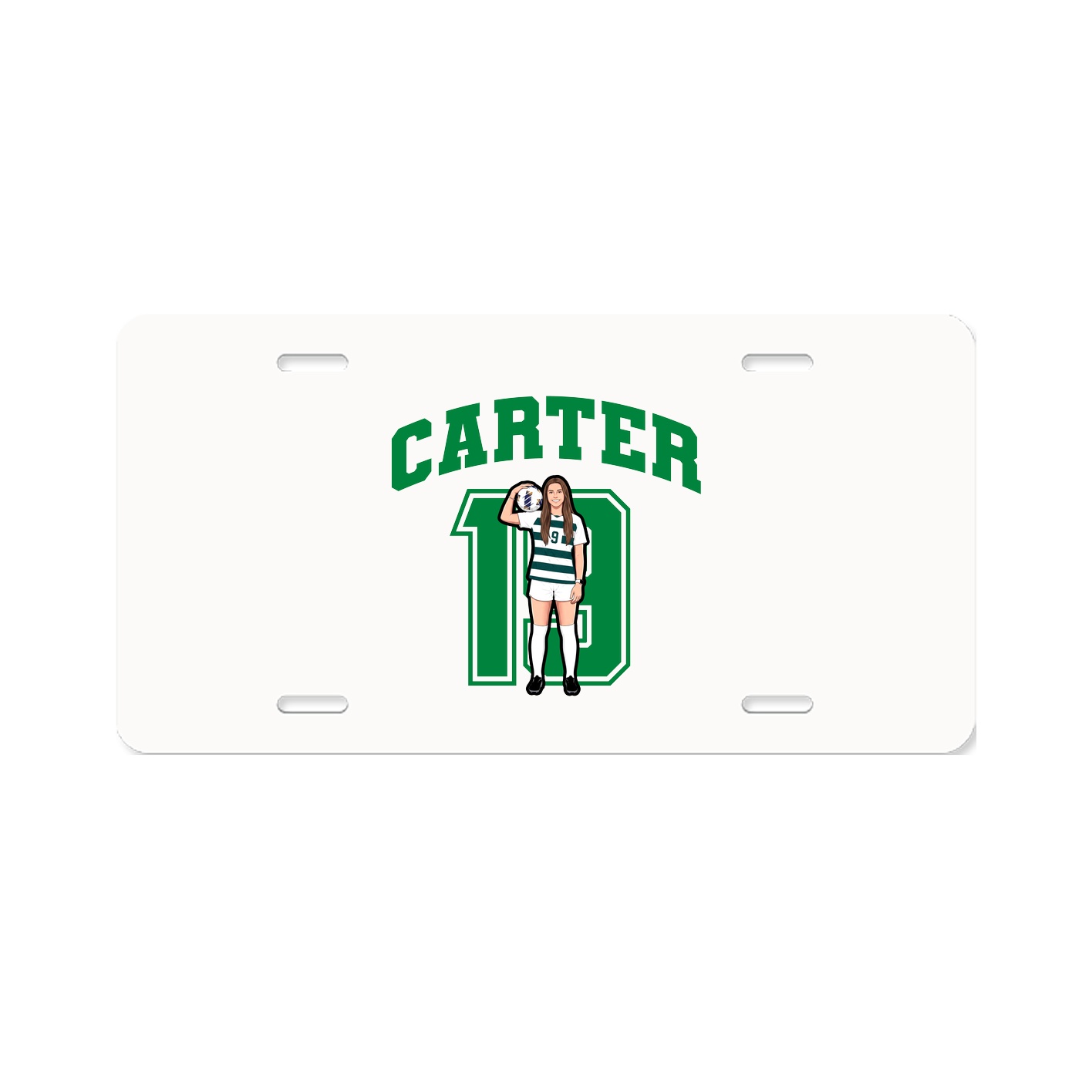 License Plate — Number in Classic