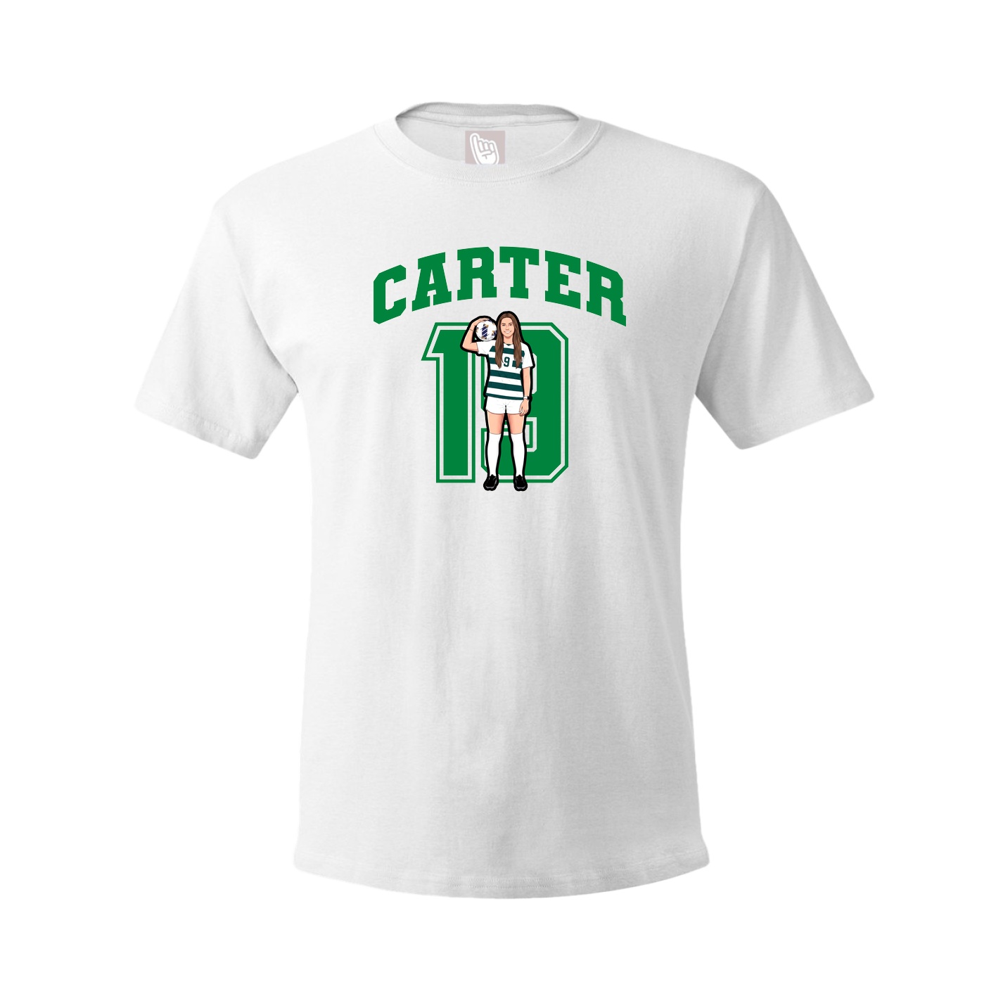 Tee — Number in White