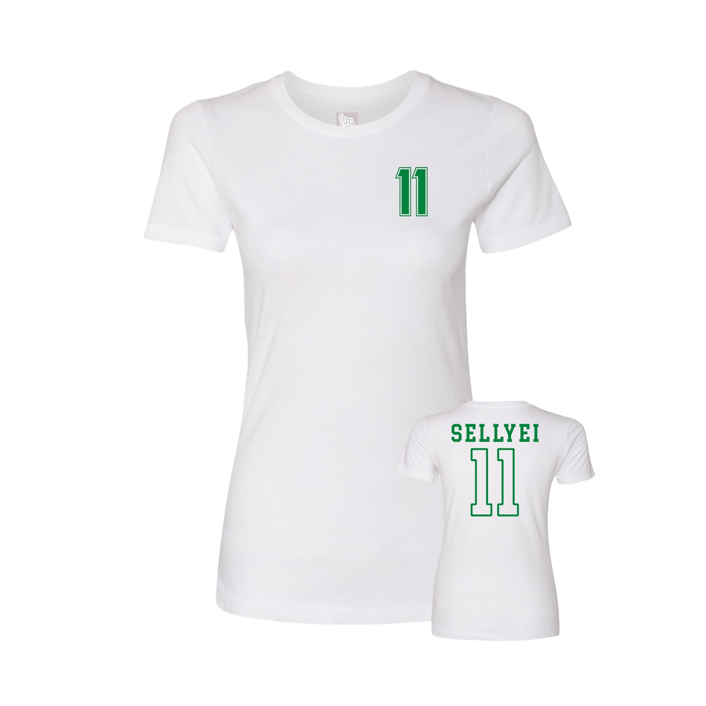 Womens Tee — Chest Back in White