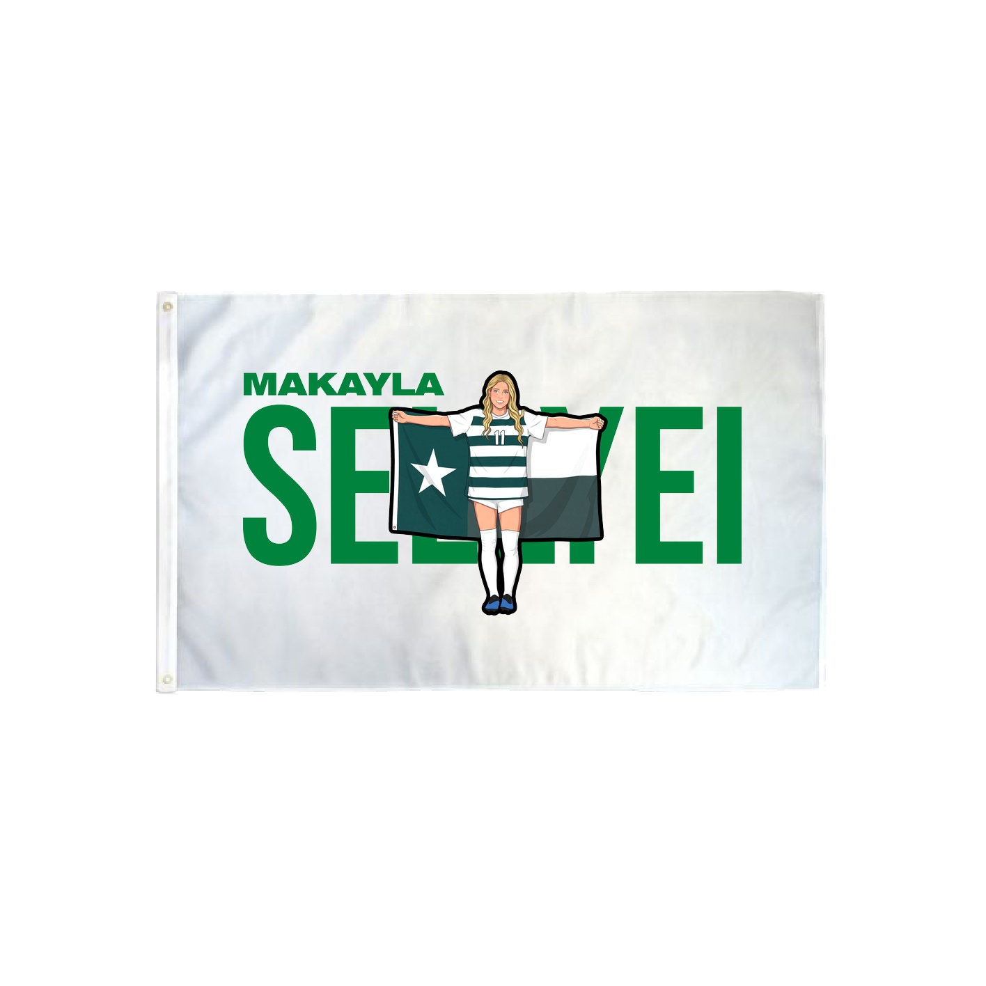 3x5 Flag — Player Name in Classic