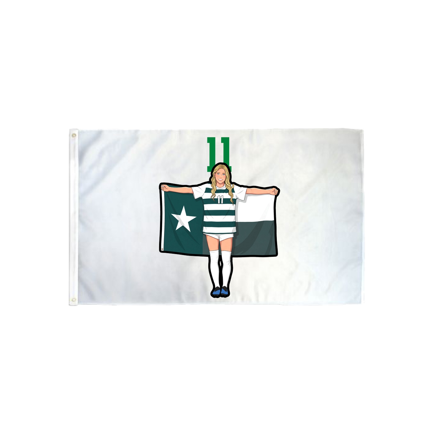 3x5 Flag — Number Top in Classic